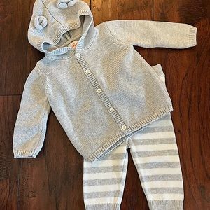 NWOT Cat & Jack Sweater & Pants set, size 3-6 months